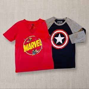Marvel T-Shirt Lot 2 piece bundle